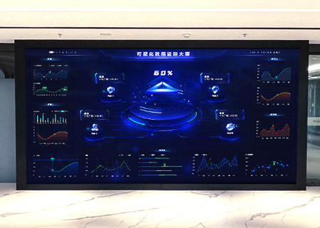 304AM永利小间距LED大屏助力安盾网打造高科技展厅