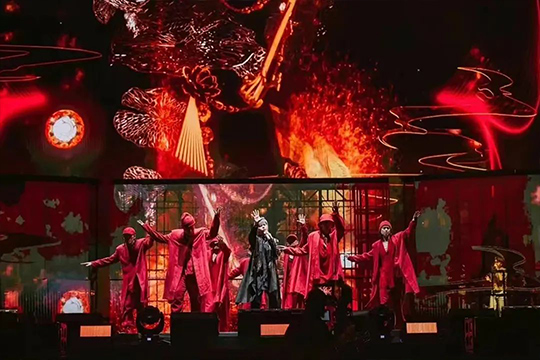 周杰伦新加坡演唱会，304AM永利大屏闪耀全场！